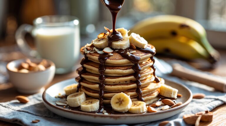 Pancake Pisang Mini: Sarapan Lembut dan Coklaty Praktis Dalam 10 Menit