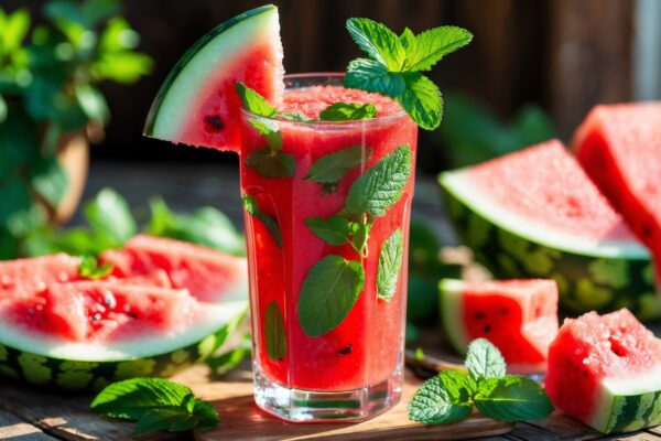 Jus Semangka Mint: Minuman Segar dan Menyegarkan untuk Cuaca Panas