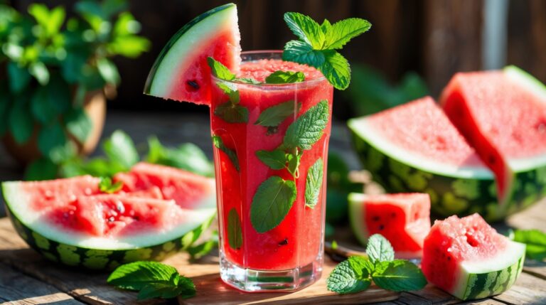Jus Semangka Mint: Minuman Segar dan Menyegarkan untuk Cuaca Panas