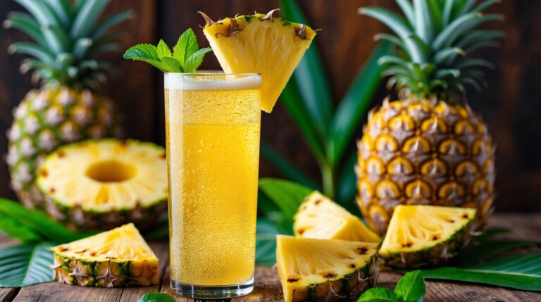 Mocktail Nanas-Soda: Minuman Segar Bergelembung untuk Momen Bahagia