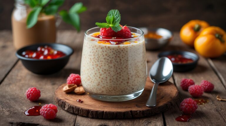 Bubur Chia Kelapa-Mangga: Puding Sarapan Lembut, Manis, dan Sehat yang Menggoda
