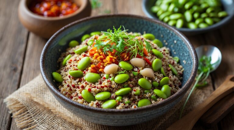 Quinoa Edamame Salad: Gurih, Mengenyangkan, dan Mudah Dibuat untuk Menu Sehat